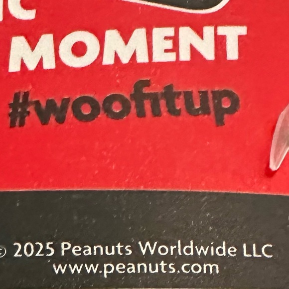 Peanuts Festive Snoopy Plush Dog Toy in Red and White - Picture 6 of 6